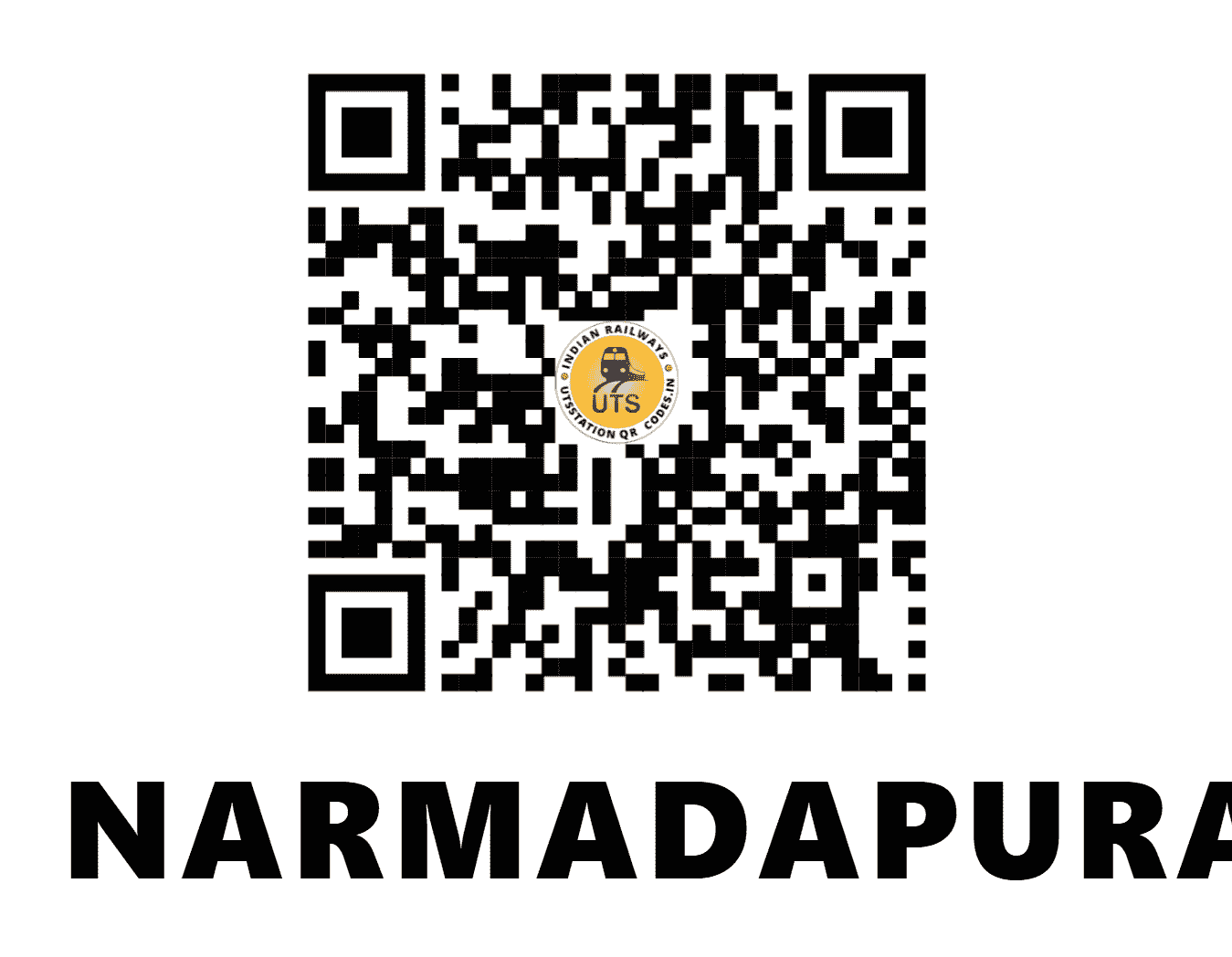 UTS QR Code for NARMADAPURAM - NDPM (WC - MADHYA PRADESH)